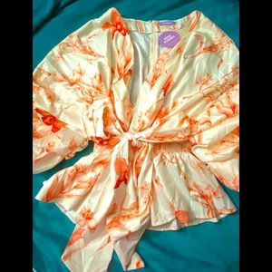 Beautiful 2 piece like silk/Lenin blend pant suit